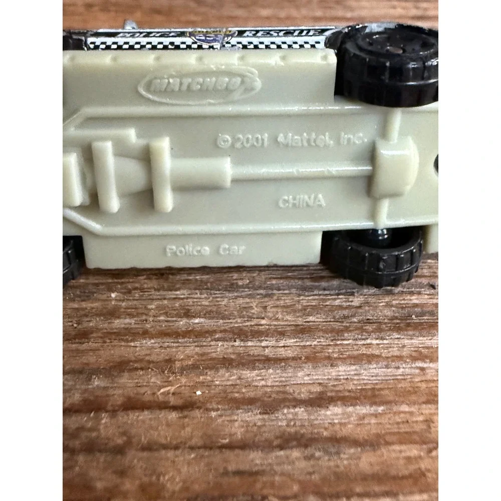 Y2K 2000s Matchbox Police Car Sheriff Rescue 102 Black White Diecast Toy